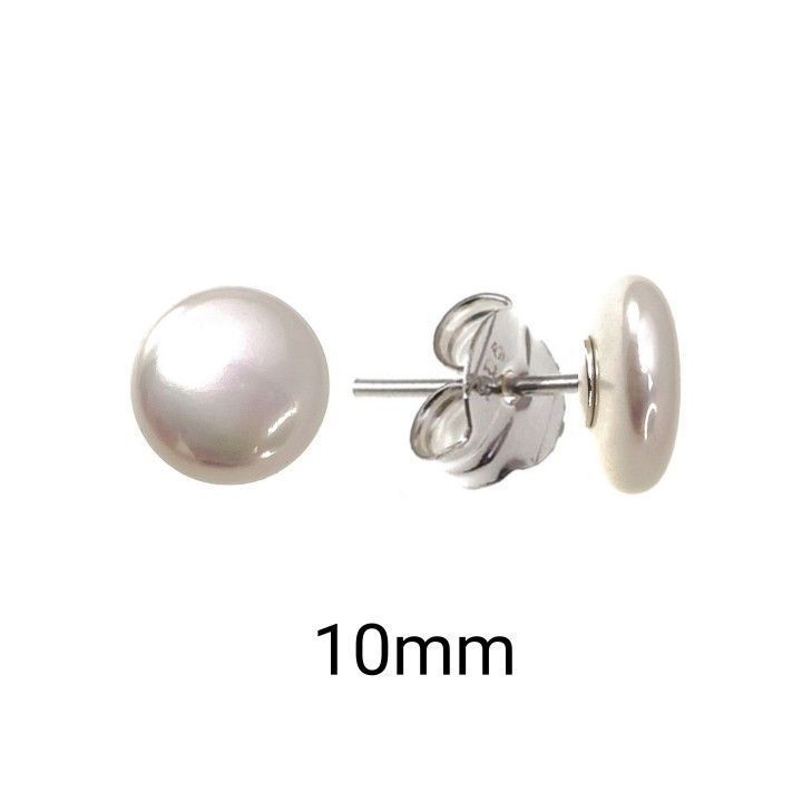pendiente-perla-plana-10mm blank